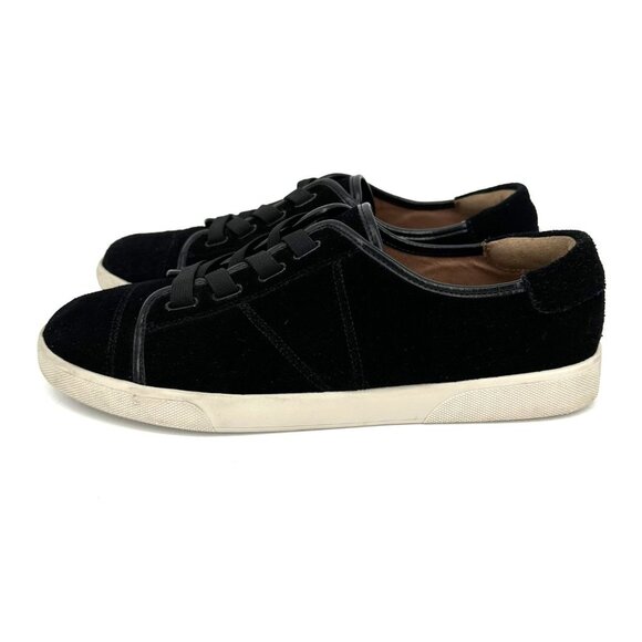 Vionic Jean Suede Orthotic Sneakers Black Suede Size 8.5 - Picture 2 of 8